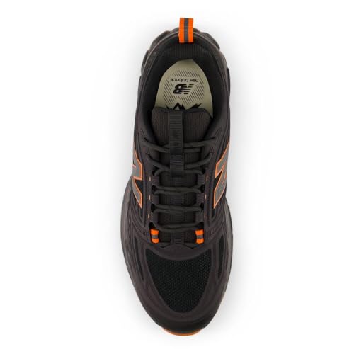 Men's New Balance 410 v9 Trail Shoes in Faded Black/Team Orange alternate view 4