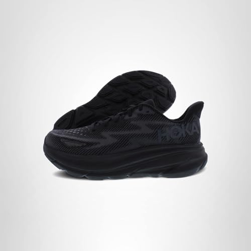 HOKA ONE ONE Clifton 9 Womens Shoes Size 8.5, Color: Black/Black - alternate view 5