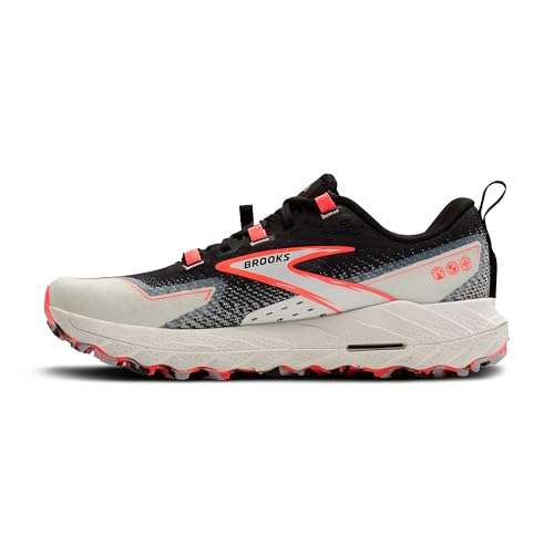 Brooks Women’s Cascadia 18 Mountain Trail Running Shoe - Black/Blue Wash/Flame - 9 Medium