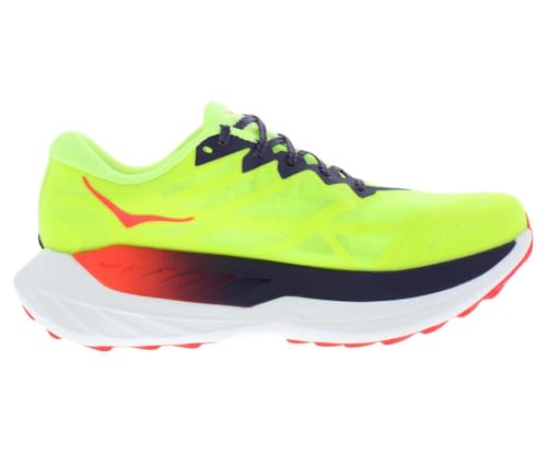 Hoka Men's Rocket X Trail Sneaker, Neon Yuzu/Neon Flame, 8.5 - alternate view 3
