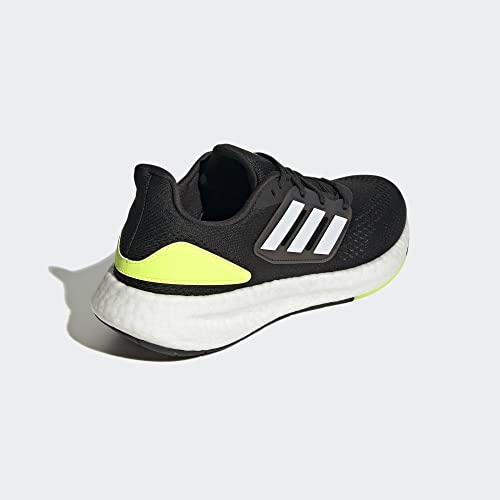 Adidas Men's Pureboost 22 Black/White/Solar Yellow 11 Adult