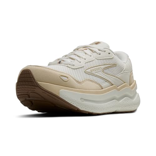 Brooks Women’s Ghost Max Suede/Leather Neutral Running & Walking Shoe - Star/Sand/Portabella - 9.5 Medium