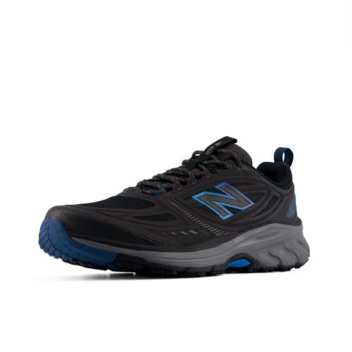 New Balance Men's Fresh Foam 410v9 Trail Running Shoe, Black/Altitude, 9.5 W