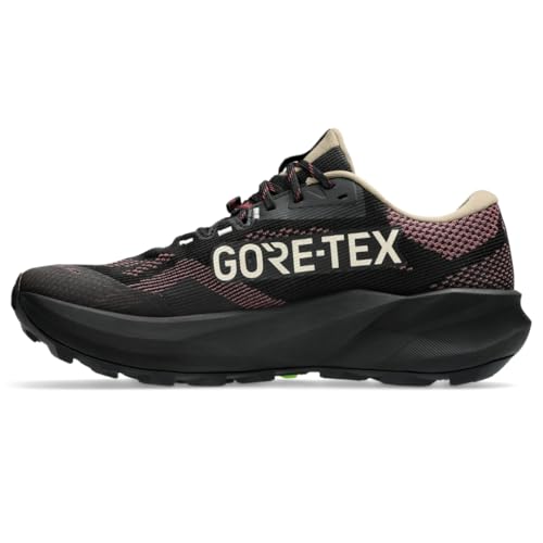 ASICS Men's Trabuco 14 GTX Running Shoes, 11, Black/Brisket RED