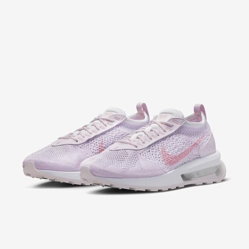 Nike Womens Air Max Flyknit Racer Next Nature Knit Running & Training Shoes Pink, 8