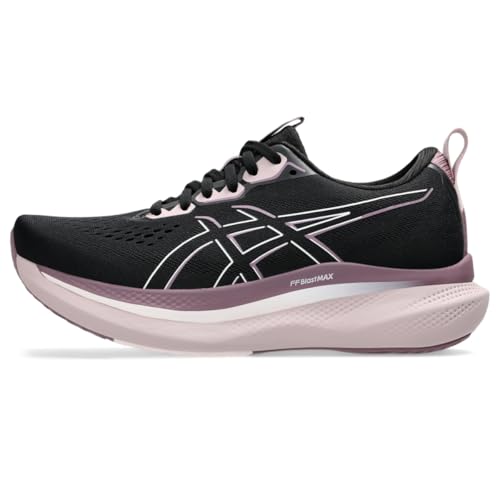 ASICS Women's GLIDERIDE MAX Running Shoes, 10, Black/Pale Pink