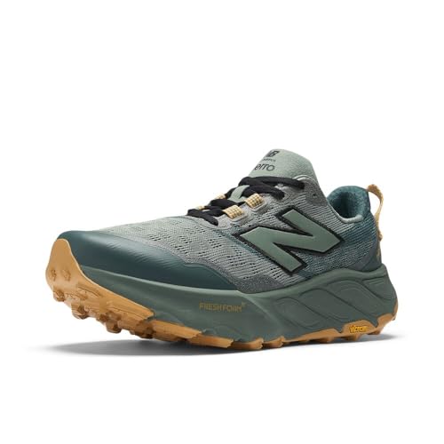 New Balance Men's Fresh Foam X Hierro V9 Trail Running Shoe, Dark Juniper/Black/Dried Apricot, 9.5 M - product image