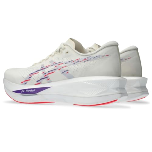 ASICS Women's SONICBLAST Running Shoes, 8, Cream/Blue Fade