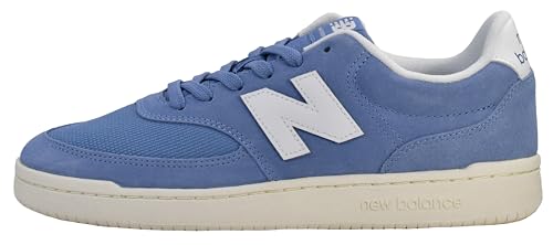 New Balance Men's 080 Court Sneaker, Fairweather Blue/Nb 103 White, 8