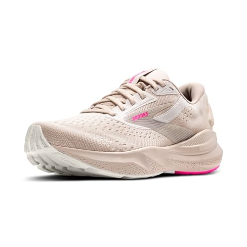 Brooks Women’s Adrenaline GTS 24 Supportive Running Shoe - Chateau Grey/Coconut/Pink - 11 Medium - product image