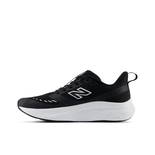 New Balance Kid's Fresh Foam 625 V1 Lace-Up Running Shoe, Black/White, 5.5 M Big Kid