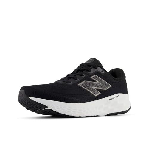 New Balance Men's Fresh Foam X EVOZ V4 Running Shoe, Black/Phantom/Black Metallic, 9.5 XW