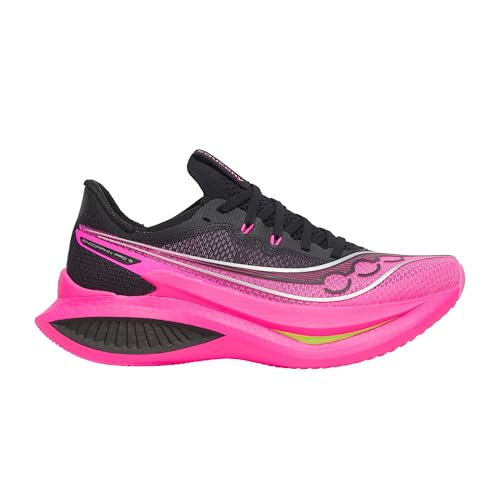 Saucony Women's Endorphin Pro 5 Sneaker, Black/Shock, 9.5