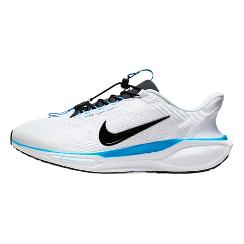 Nike Mens Pegasus Easy On White/Metallic Silver/Black/Blue Hero 9 Medium