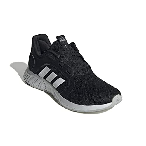 adidas Women's Edge Lux 5 Running Shoe, Core Black/White/Matte Silver, 6