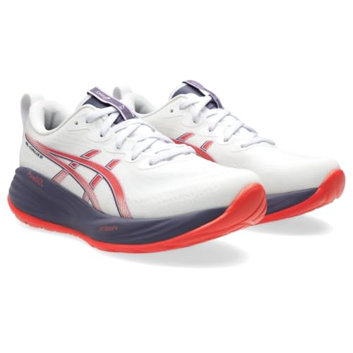 ASICS Women's Gel-Cumulus 27 Running Shoes, 12, White/Greyish Purple