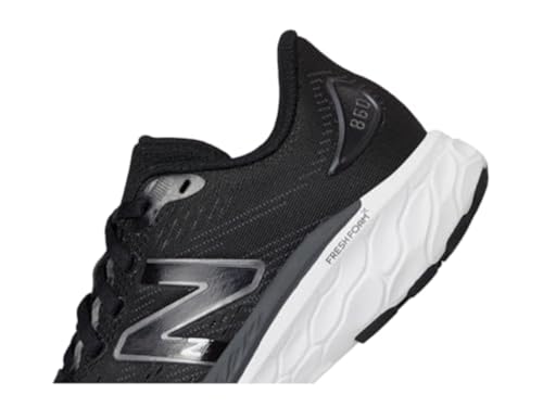 New Balance Kid's Fresh Foam X 860 V13 Running Shoe, Black/White/Magnet, 5.5 Medium US