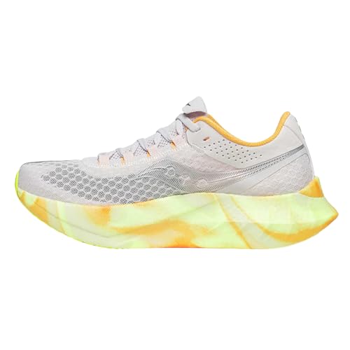 Saucony Women's Endorphin Pro 4 Sneaker, Fog/Peel, 10