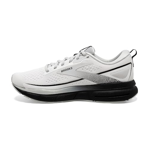 Brooks Women’s Trace 3 Neutral Running Shoe - White/Oyster/Black - 10 Wide