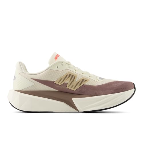 New Balance Men's FuelCell Rebel V5 Running Shoe, Angora/Earth Shadow/Sea Salt, 12 M