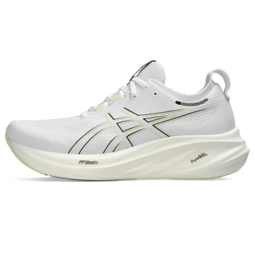 ASICS Men's Gel-Nimbus 26 Running Shoes, 13, White/Birch