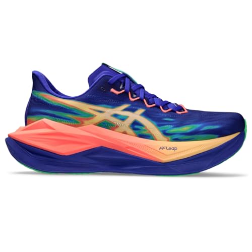 ASICS Unisex SUPERBLAST 3 Running Shoes, 10M / 11.5W, Cobalt Burst/Light Orange