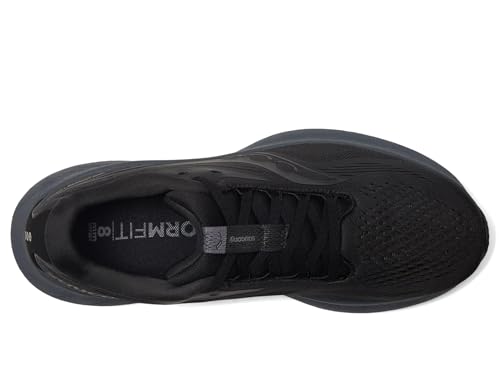 Saucony Men's Ride 18 Sneaker, Black/Shadow, 7