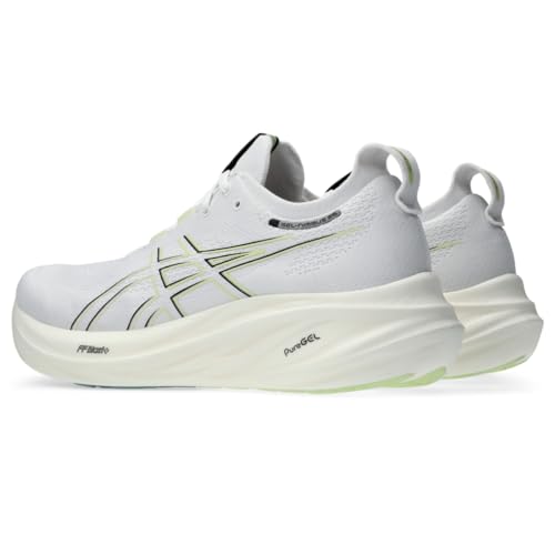 ASICS Men's Gel-Nimbus 26 Running Shoes, 13, White/Birch
