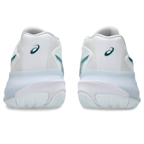 ASICS Men's Gel-Resolution X Tennis Shoes, 8.5, White/Pitch Green