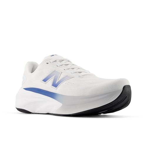 New Balance Men's Fresh Foam X More V6 Running Shoe, Nb 103 White/Blue Agate/Reflection, 10 M