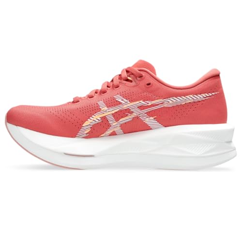 ASICS Women's SONICBLAST Running Shoes, 8, Dark Pink Clay/White
