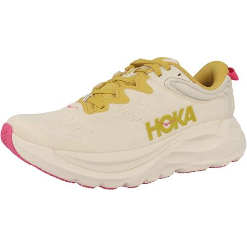 Hoka Women's Gaviota 6 Birch/Yellow Gold 8.5 Medium - alternate view 4