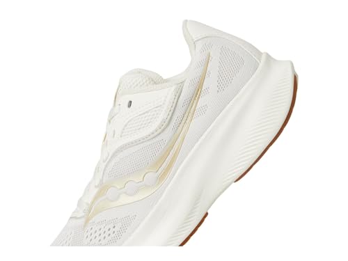Saucony Women's Cohesion 18 Sneaker, Almond/Gum, 9 Wide