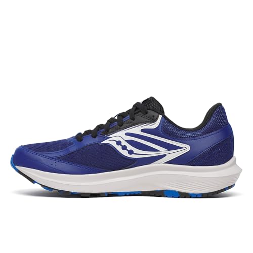 Saucony Men's Cohesion 17 Sneaker, Azurite/Black, 12.5