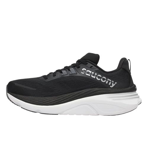 Saucony Men's Hurricane 24 Sneaker, Black/Carbon, 11.5