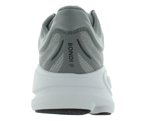 HOKA Bondi 9 Mens Shoes Size 11, Color: Galactic Grey/Stellar Grey