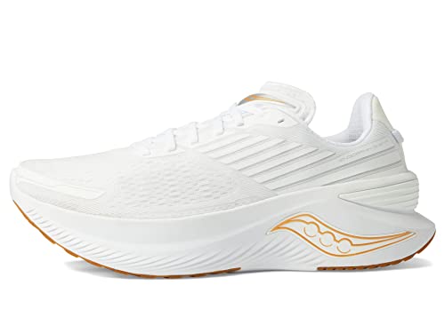 Saucony Men's Endorphin Shift 3 Running Shoe, White/Gum, 8.5 Medium