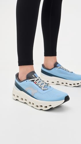 On Women's Cloudmonster 1 Sneakers, Cerulean/Ice, 8 Medium US