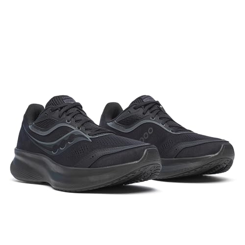 Saucony Men's Cohesion 18 Sneaker, Black/Black/Black, 7