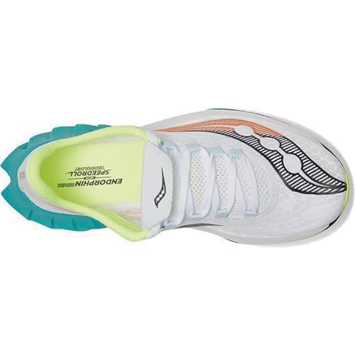Saucony Women's Endorphin Pro 4 Sneaker, White/Mutant, 7.5