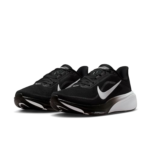 Nike Women's Air Zoom Pegasus 42 Sneaker, Black/White/Iron Grey, 9 Wide