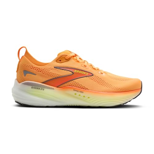 Brooks Men’s Glycerin GTS 22 Supportive Running Shoe - Orange/Nightlife/White - 7.5 Medium