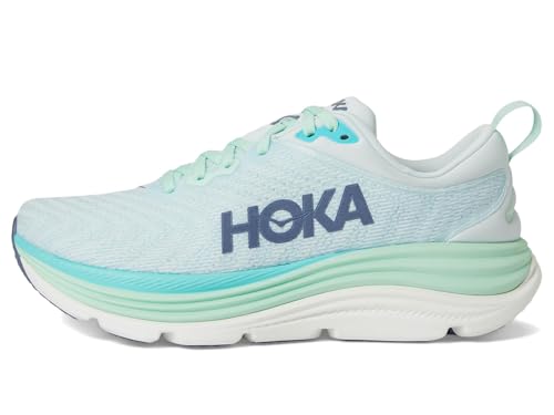 Hoka Women's Gaviota 5 Snow Melt/Cielo Blue 10 Medium - alternate view 4