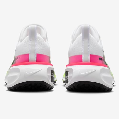 Nike Men's Invincible 3 Road Running Shoes (White/Volt/Hyper Pink/Black, us_Footwear_Size_System, Adult, Men, Numeric, Medium, Numeric_15)