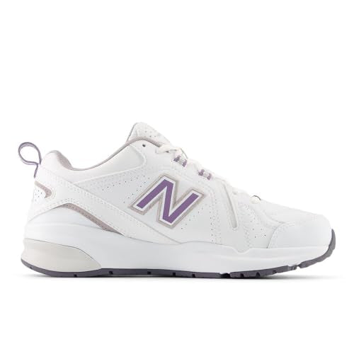New Balance Women's WX608V5 Cross Trainer, Nb 102 White/Candied Violet, 8