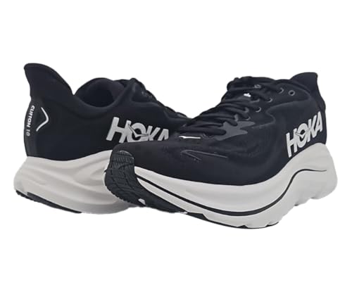 HOKA Clifton 10 Mens Shoes Size 11, Color: Black/White