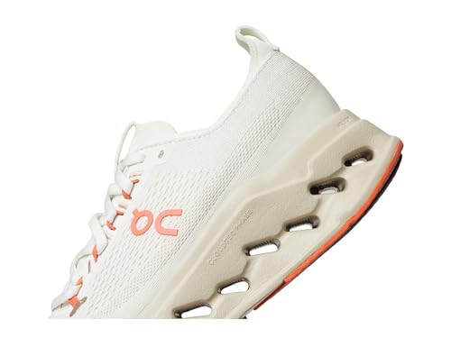 On Womens Cloudsurfer Max Ivory/Salmon 9 M