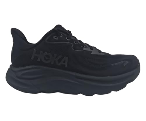 HOKA Clifton 10 Womens Shoes Size 8, Color: Black/Black - alternate view 3