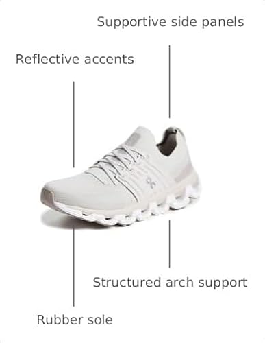 On Women's Cloudswift 3 Sneakers, Gray, Grey, 9 Medium US