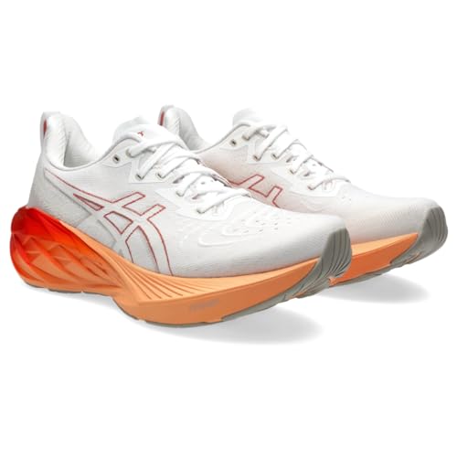 ASICS Men's NOVABLAST 4 Running Shoes, 13, White/Moonrock